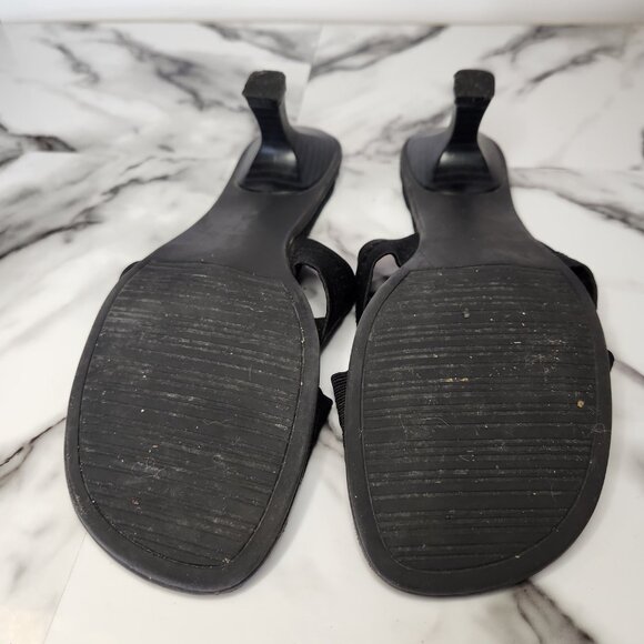PENMAN WOMENS BLACK SIZE 7 - 8 LOW HEEL SANDALS - Picture 9 of 11